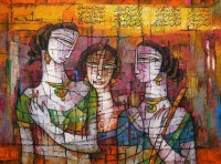 A. S. Rind, 30 x 40 Inch,  Acrylic on Canvas, Figurative Painting, AC-ASR-194